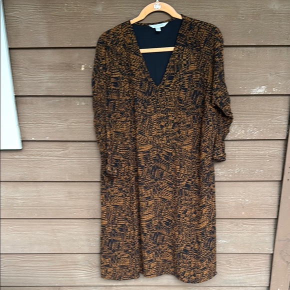 Garnet Hill abstract brown and black dress size XL - Picture 1 of 4
